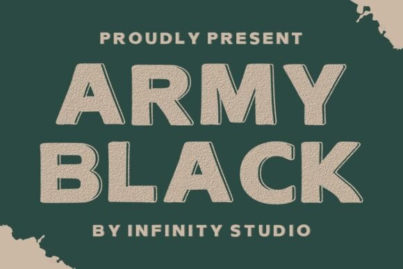 Army Black: A Bold Display Font for Impactful Web Design