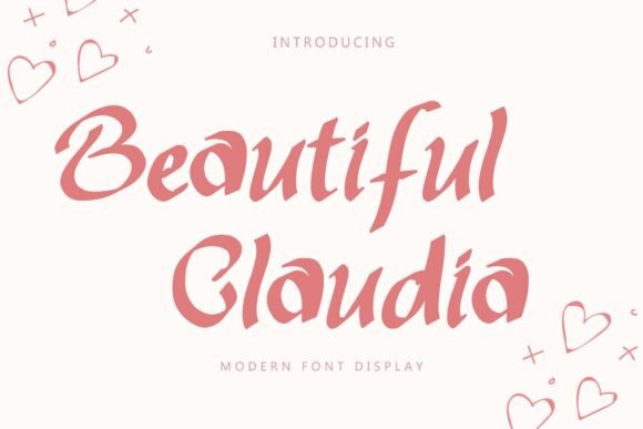 Beautiful Claudia: A Display Font for Elegant Campaign Visuals