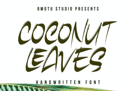 Coconut Leaves Font: A Stylish Display Typeface for Small Business Branding