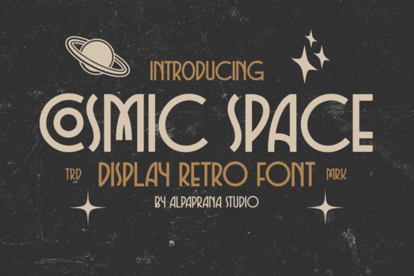 Cosmic Space: A Rustic Retro Font for Crafters and Product Designers