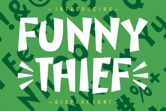 Funny Thief: A Playful Display Font for Bold Campaign Graphics