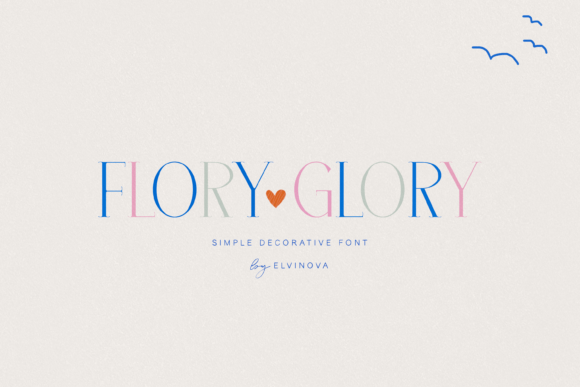 Glory Flory: A Charming Display Serif Font for Modern Web Design