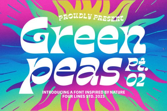 Green Peas Pt. 02 Typeface: Retro Energy Meets Natural Charm