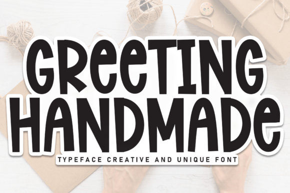 Greeting Handmade: A Playful Font for Business Branding
