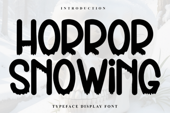 Horror Snowing: A Playful Display Font for Crafters and Product Makers