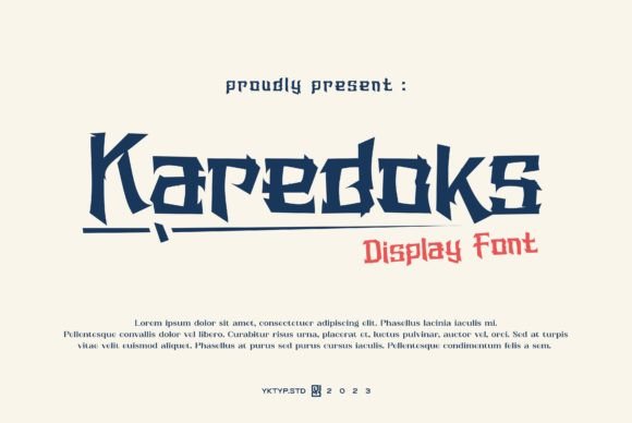 Karedoks: A Japanese-Inspired Display Font for Modern Campaign Design