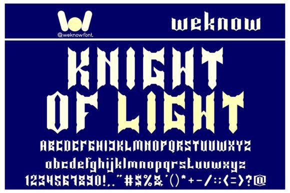 Knight of Light: A Bold Display Font for Modern Brand Campaigns