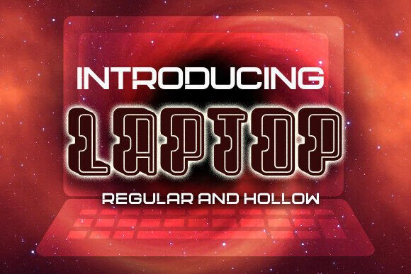 Laptop: A 3D Display Font That Elevates Handmade and Digital Designs