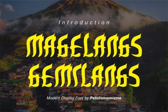 Magelang Gemilang: A Display Font That Elevates Editorial Design