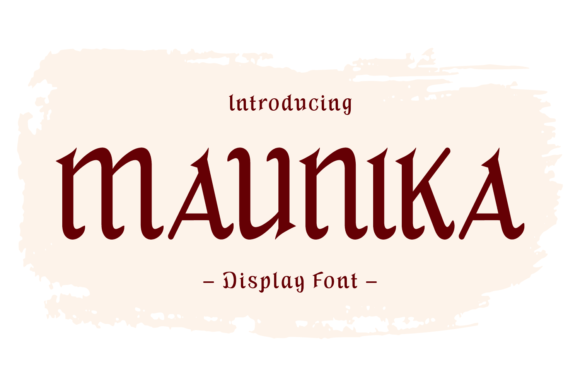Maunika: A Vintage Handwritten Font That Elevates Small Business Branding