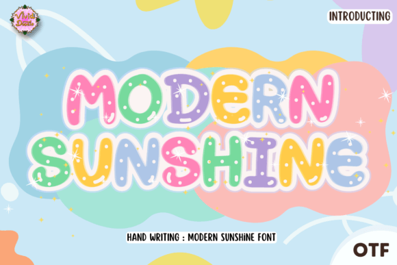 Modern Sunshine: A Festive Display Font for Editorial Joy