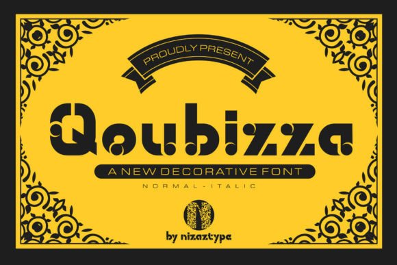 Qoubizza: A Unique Display Font for Modern Web and Digital Design