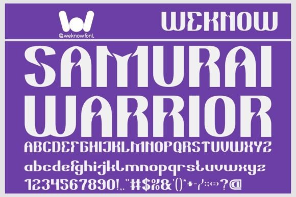 Samurai Warrior: A Display Font That Elevates Digital Branding