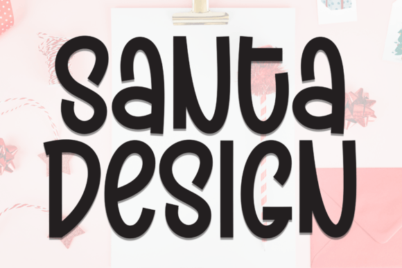 Santa Design: A Festive Handwritten Font for Crafters and Makers