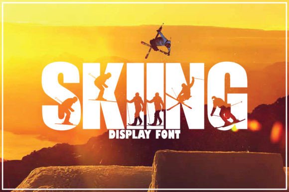 Skiing: A Bold Display Font for High-Energy Design