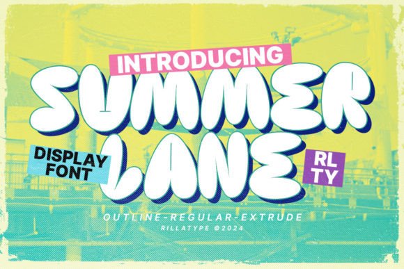 Summerlane: A Playful Bubble Display Font for Scroll-Stopping Digital Campaigns