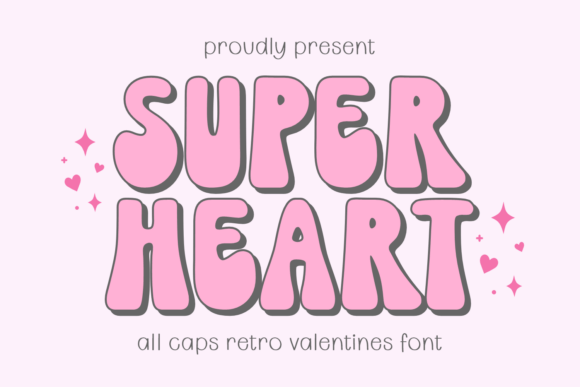 Super Heart: A Retro Valentine's Font for Crafters and Makers