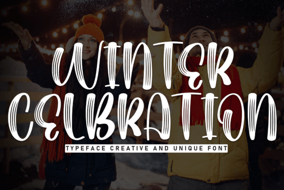 Winter Celebration Font: A Festive Touch for Digital Designs